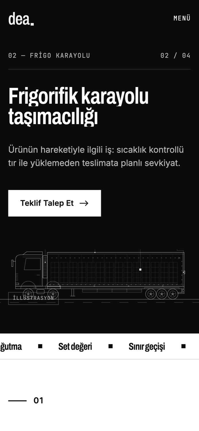 Telefonda frigo taşımacılık